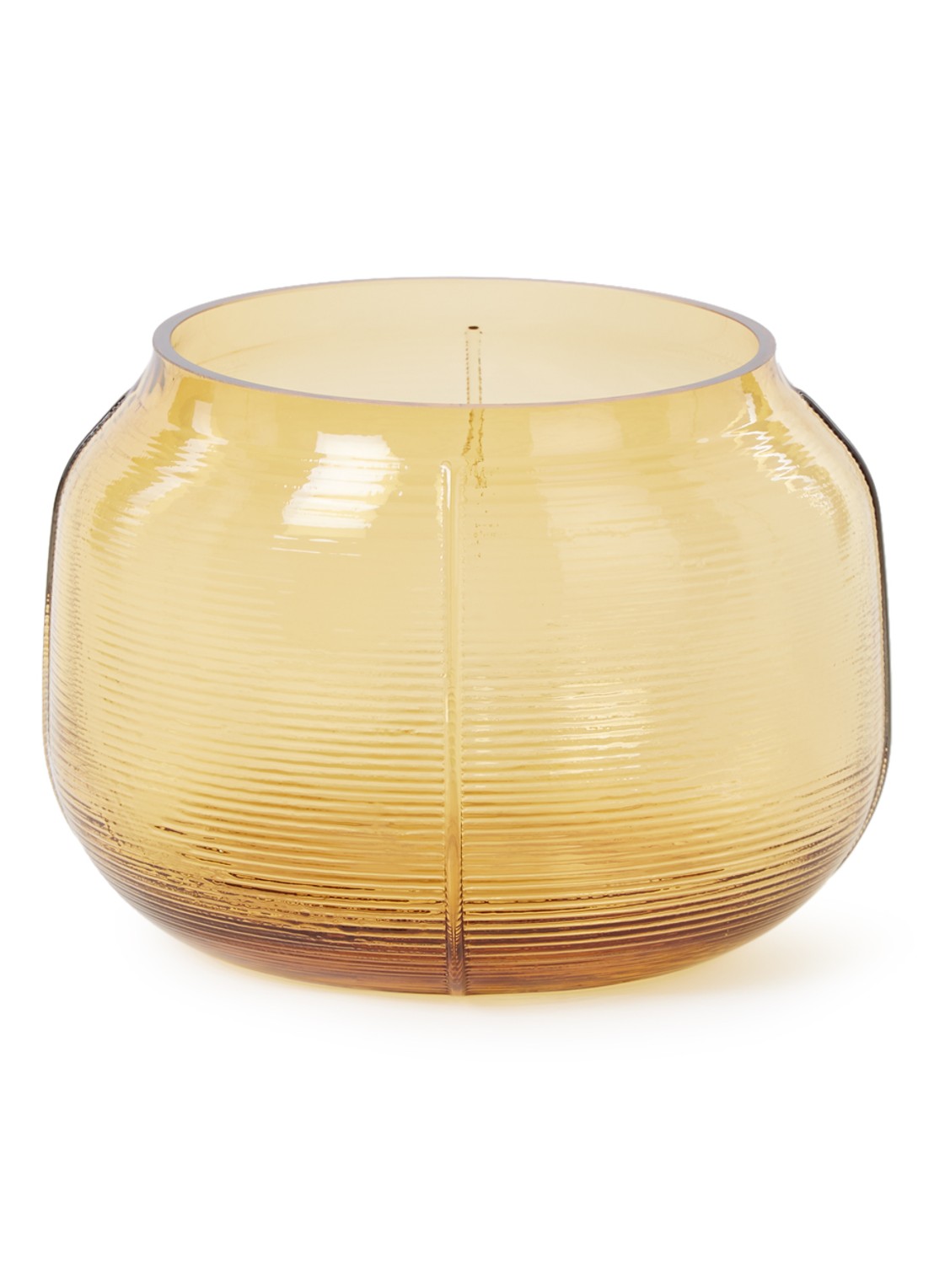 Normann Copenhagen Step vaas 16 cm - voorkant okergeel
