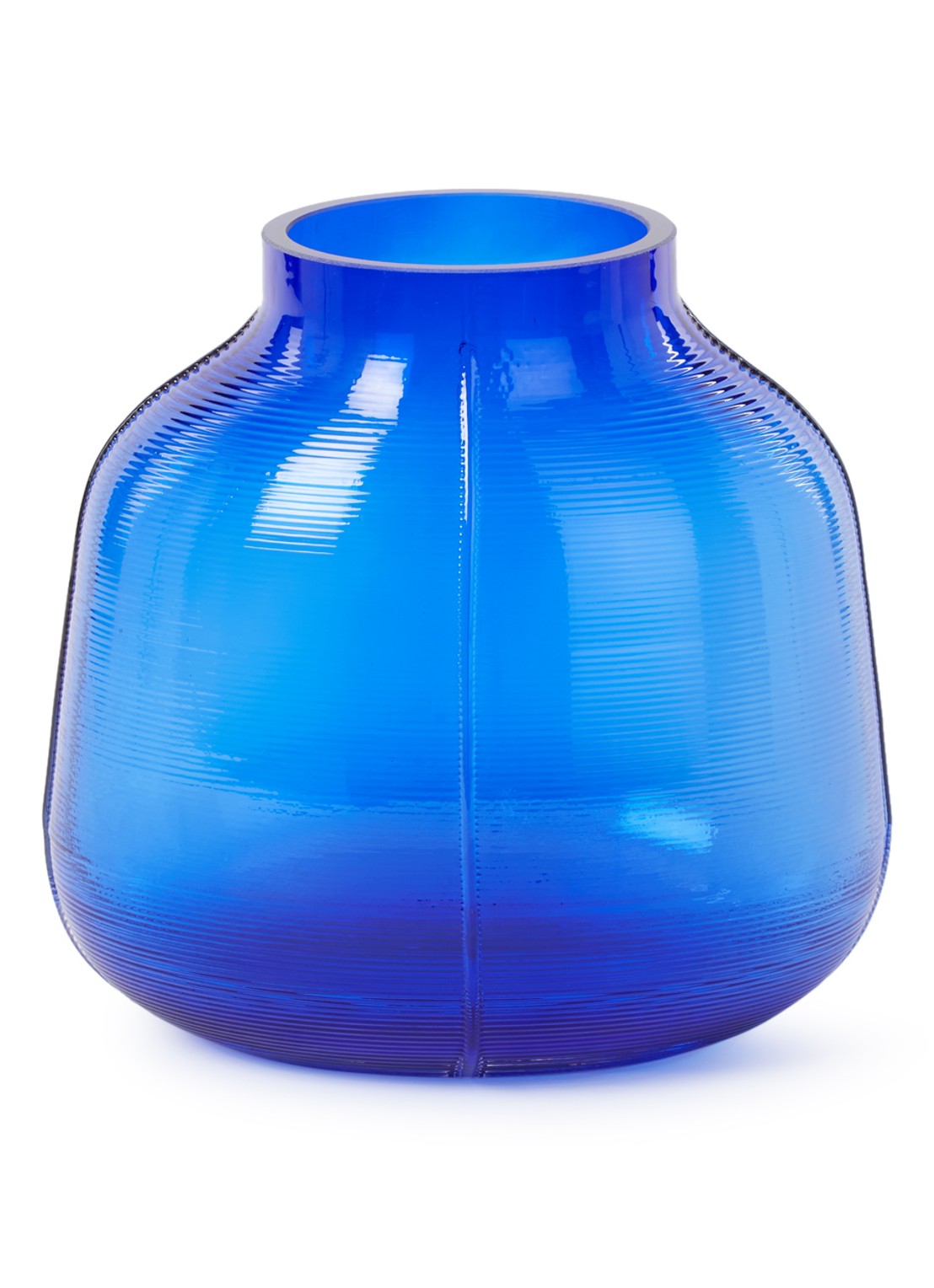 Normann Copenhagen Step vaas 23 cm - voorkant blauw