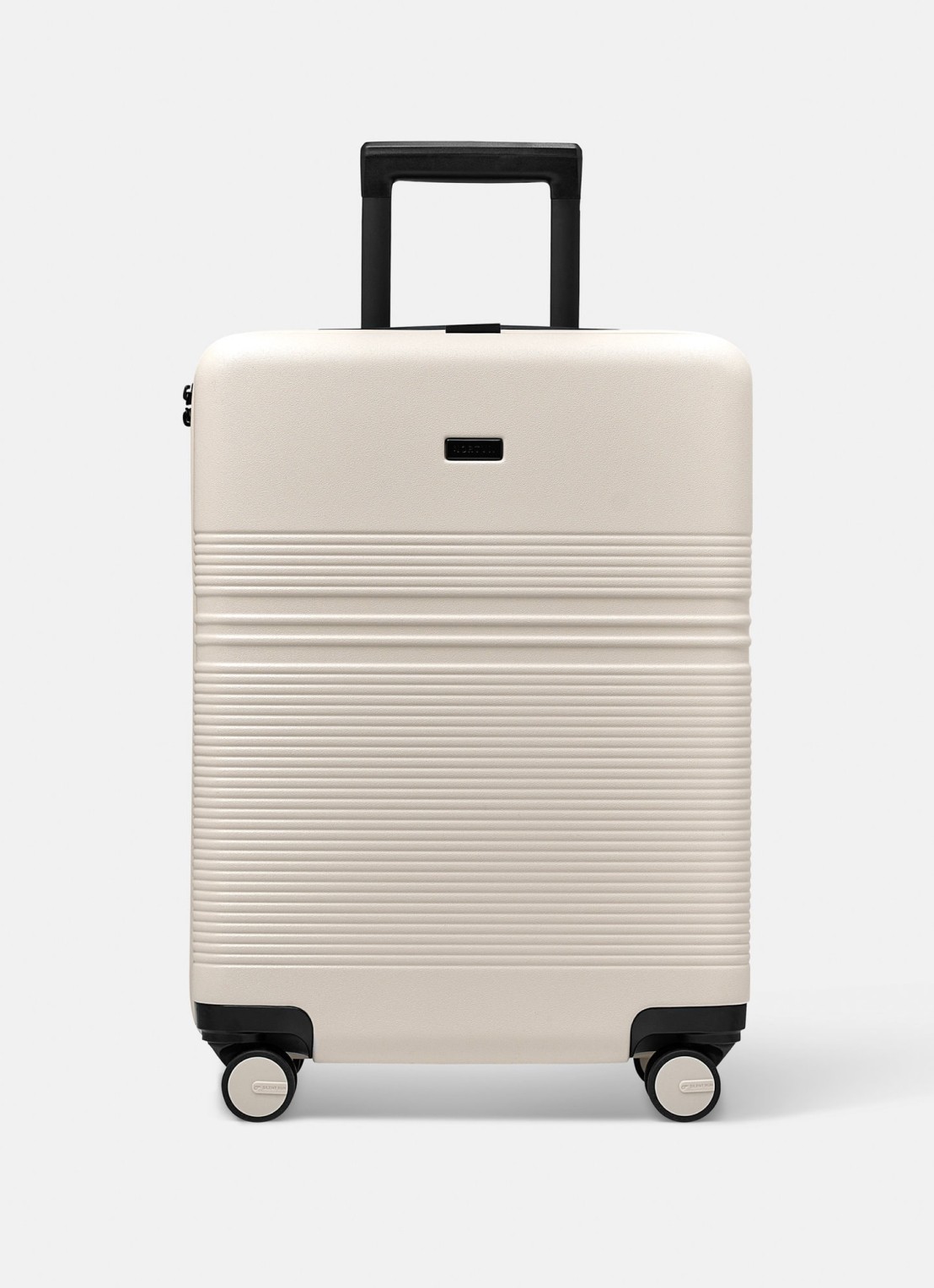 Nortvi Bagagelabel met logo - voorkant sand white / wit