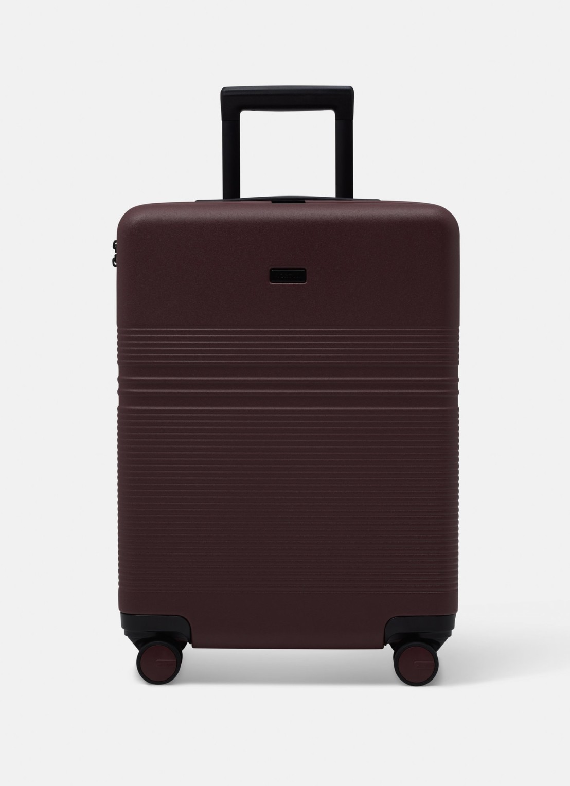 Nortvi Bagagelabel met logo - voorkant burgundy / rood