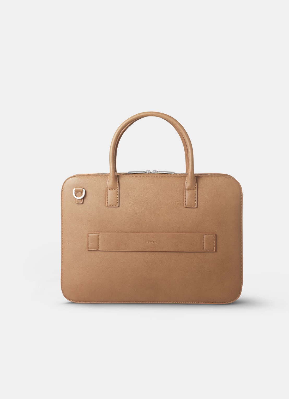 Nortvi Businesstas met 14 inch laptopvak - voorkant 3 camel