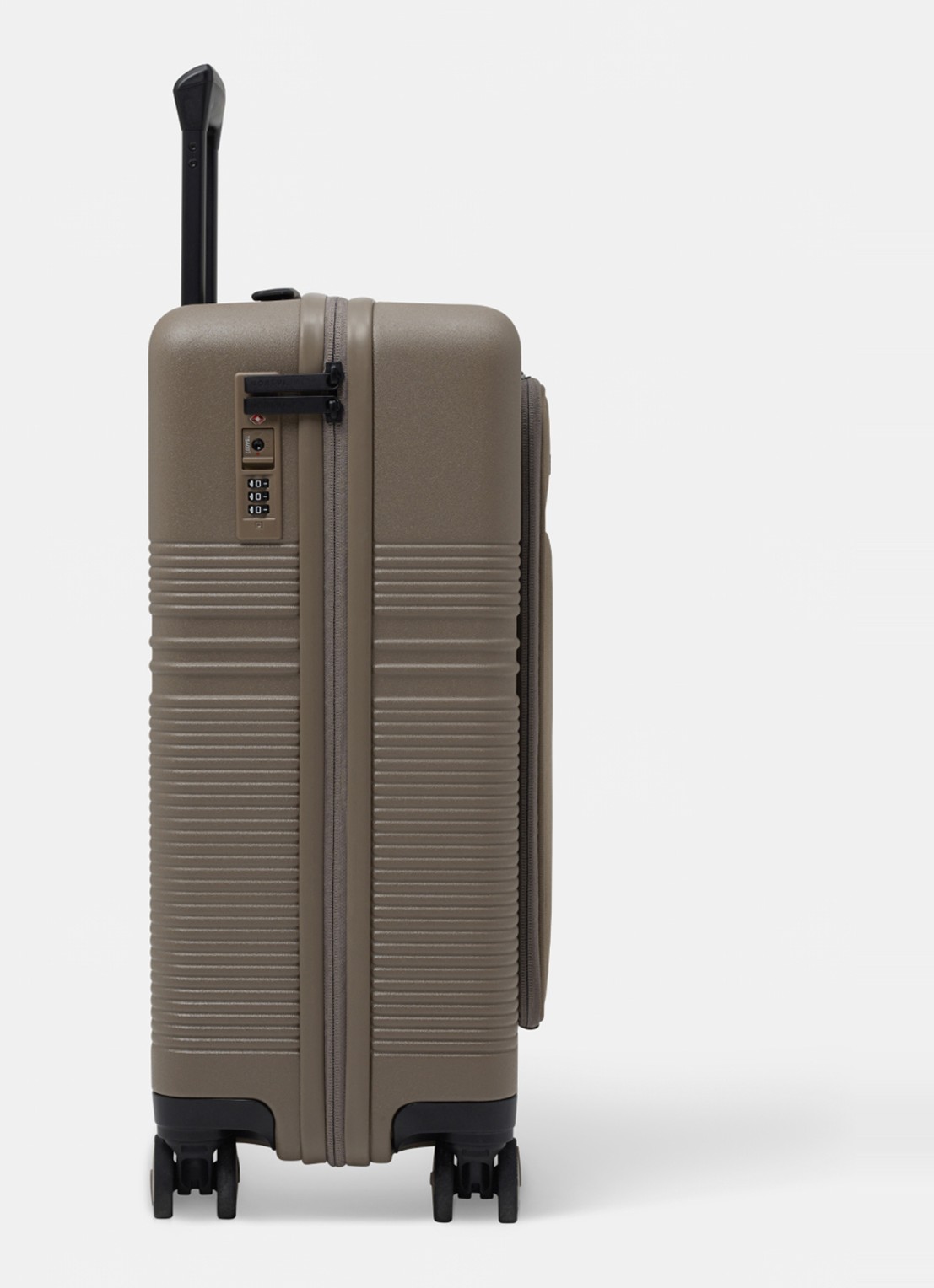 Nortvi Spinner met laptopvak 55 cm - detail 4 clay / taupe