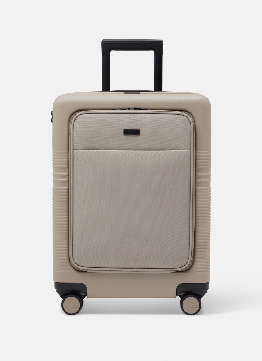 Nortvi Spinner met laptopvak 55 cm - voorkant 2 dune / donkerbeige