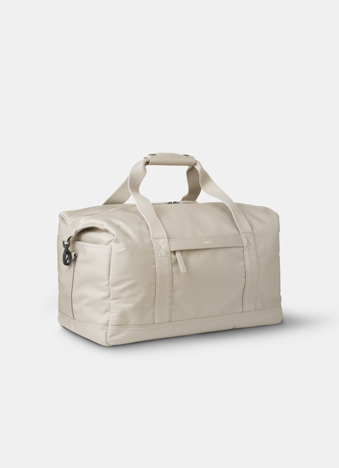 Nortvi Weekendtas met logo - voorkant 2 sand white / wit