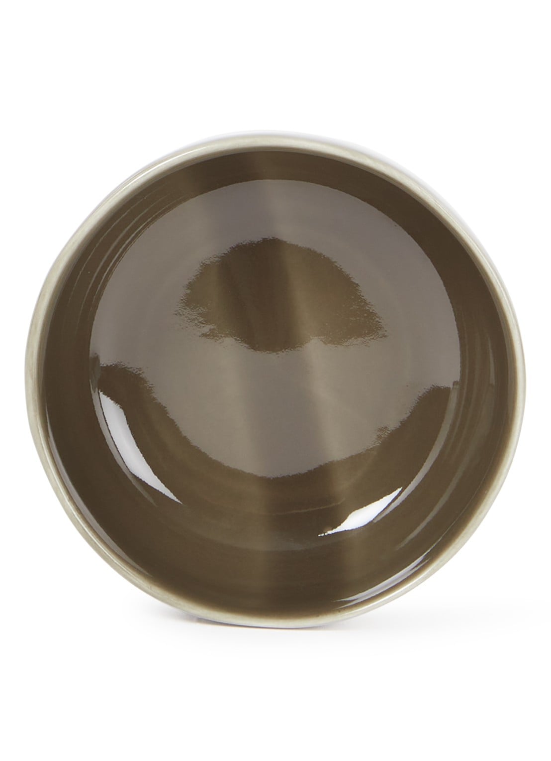 Nosse Ceramics Svelte kom 12 cm - voorkant olijfgroen