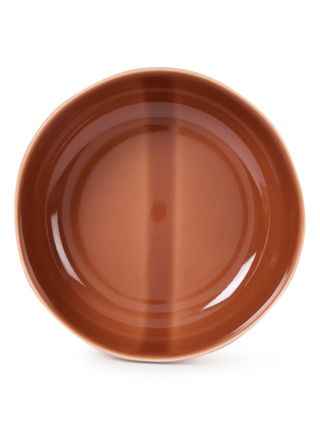 Nosse Ceramics Svelte serveerschaal 23 cm - voorkant bruin