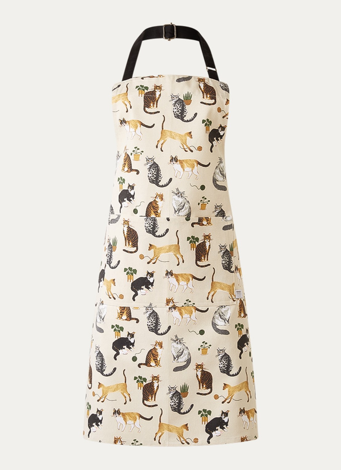 Now Designs Cat Collective keukenschort - voorkant beige