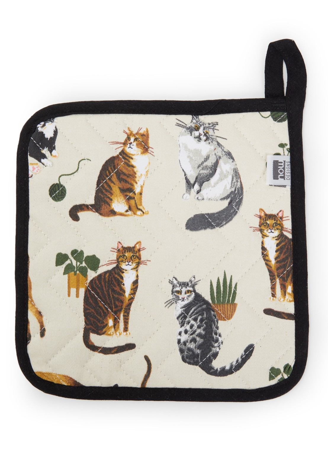 Now Designs Cat Collective pannenlap - voorkant beige