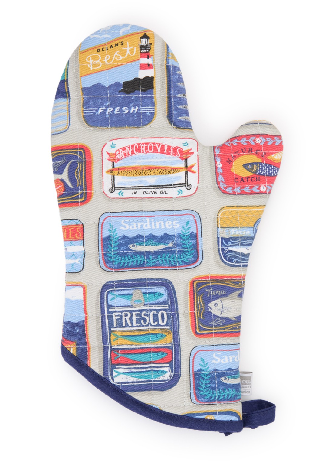 Now Designs Del Mar ovenwant - voorkant donkerblauw