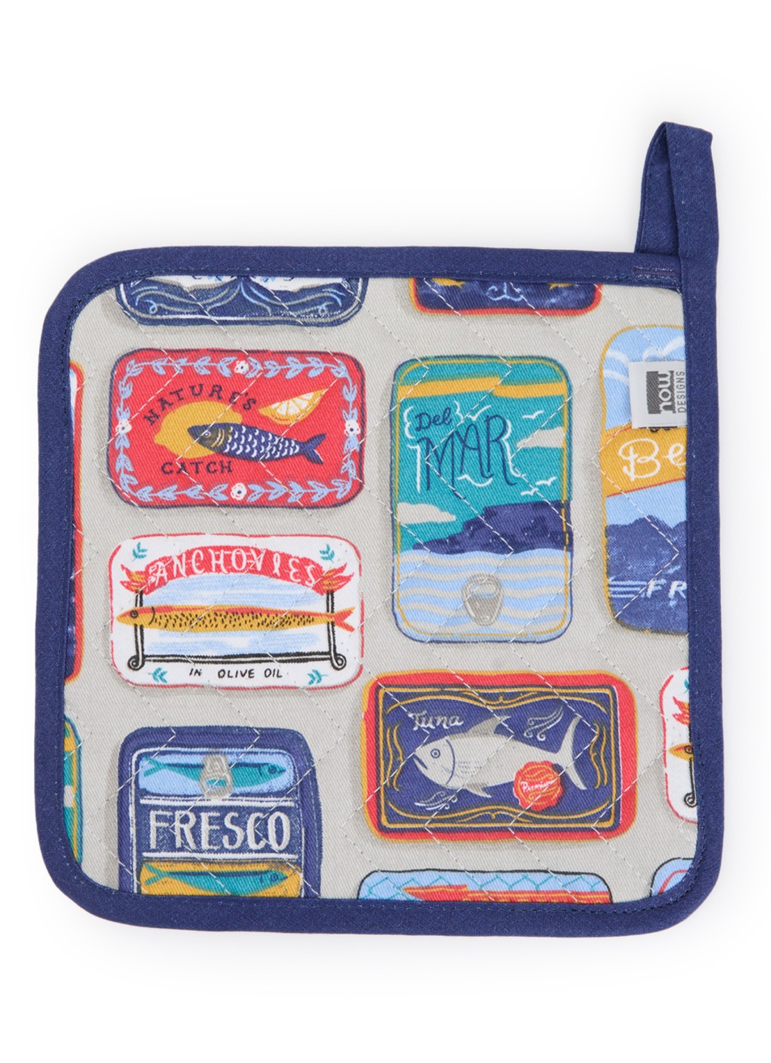 Now Designs Del Mar pannenlap - voorkant donkerblauw