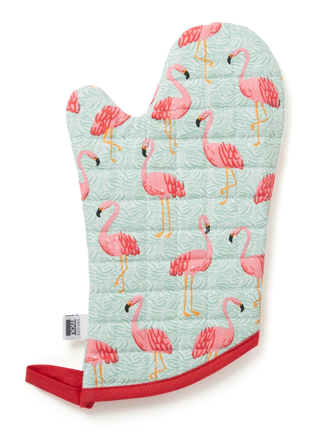 Now Designs Flamingos ovenwant - voorkant mint