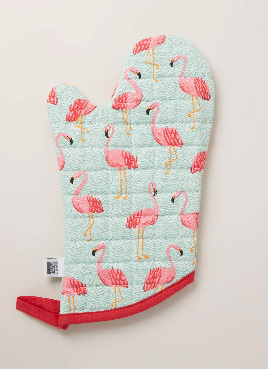 Now Designs Flamingos ovenwant - voorkant 2 mint