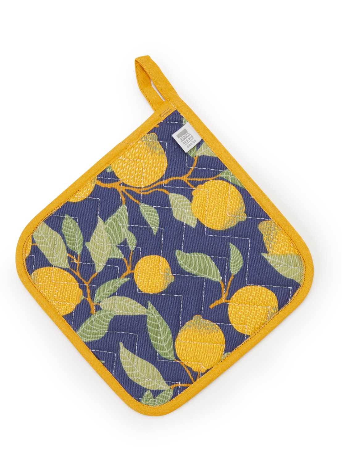 Now Designs Lemons pannenlap - voorkant geel