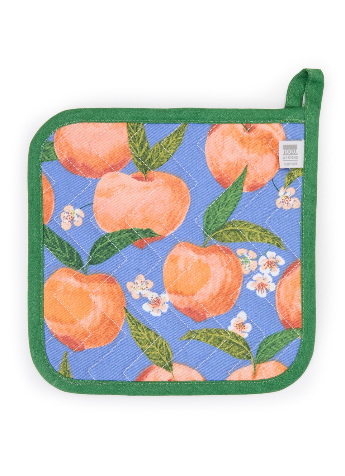 Now Designs Peaches pannenlap - voorkant orange