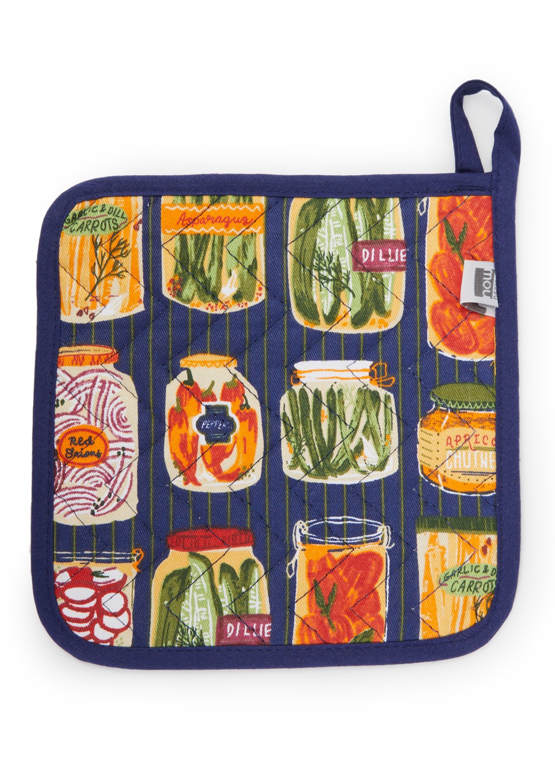 Now Designs Pickling pannenlap - voorkant donkerblauw