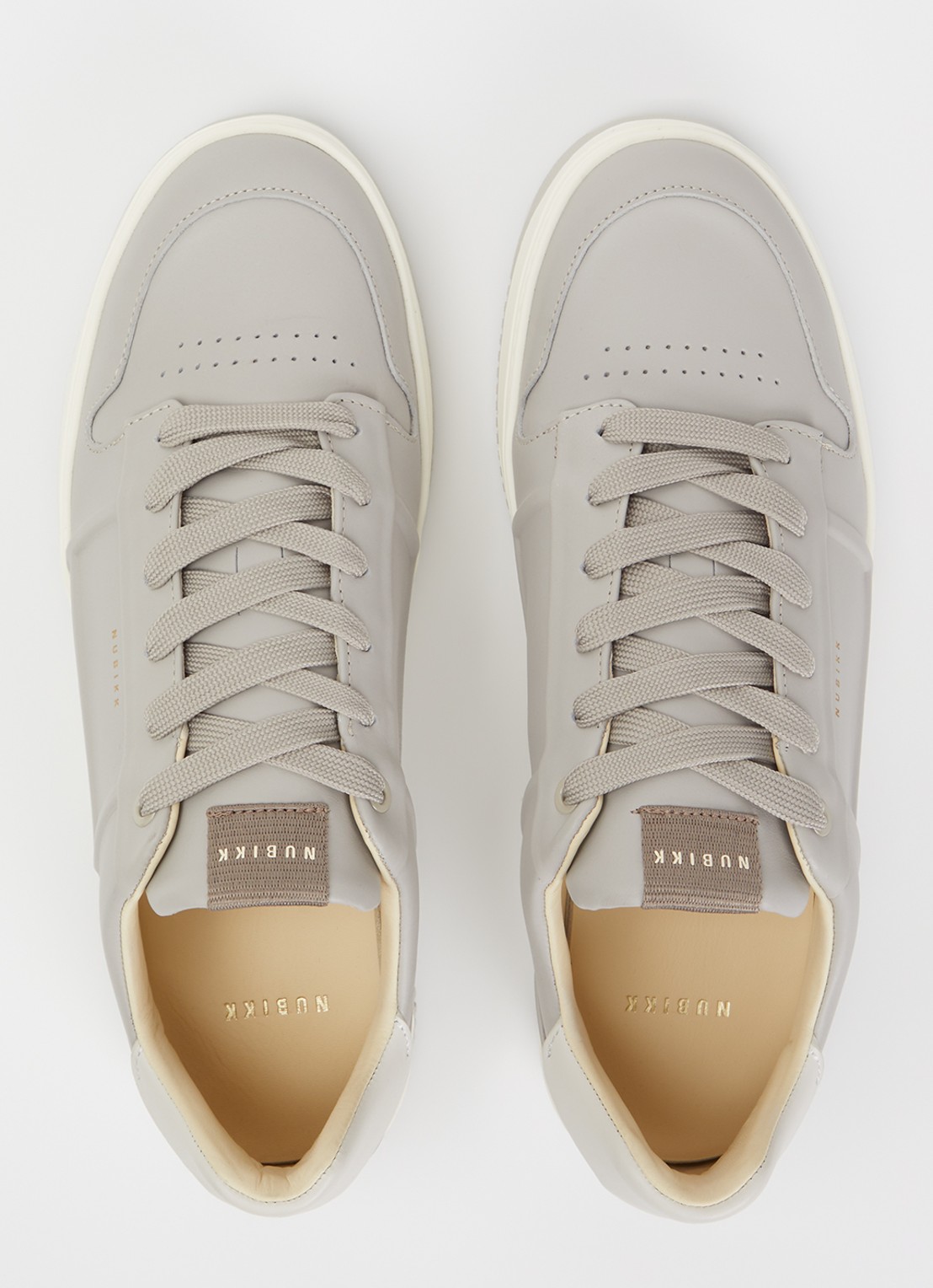 Nubikk Basket Cole sneaker van leer - detail 3 lichtgrijs