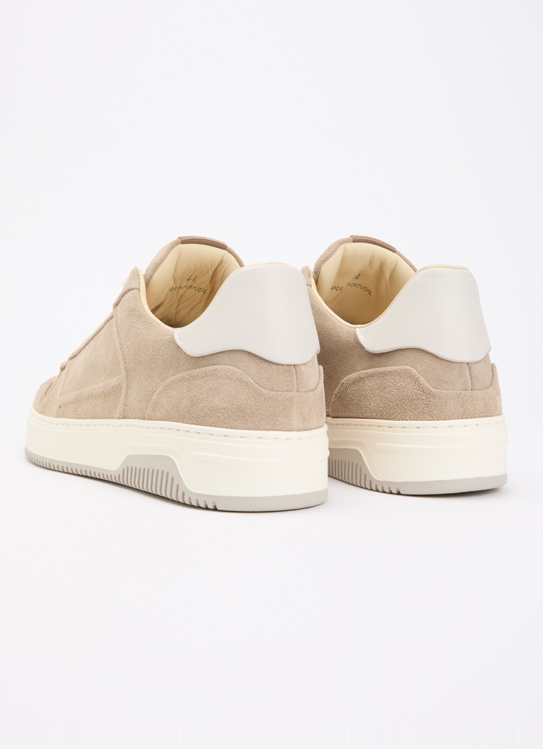 Nubikk Basket Cole sneaker van suède - achterkant beige