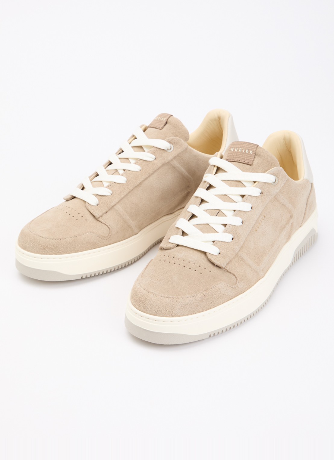 Nubikk Basket Cole sneaker van suède - detail 3 beige
