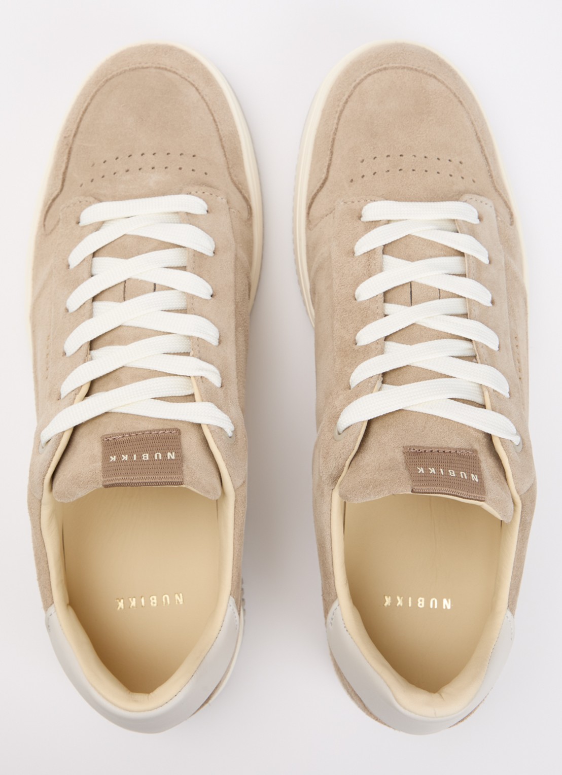 Nubikk Basket Cole sneaker van suède - detail 4 beige