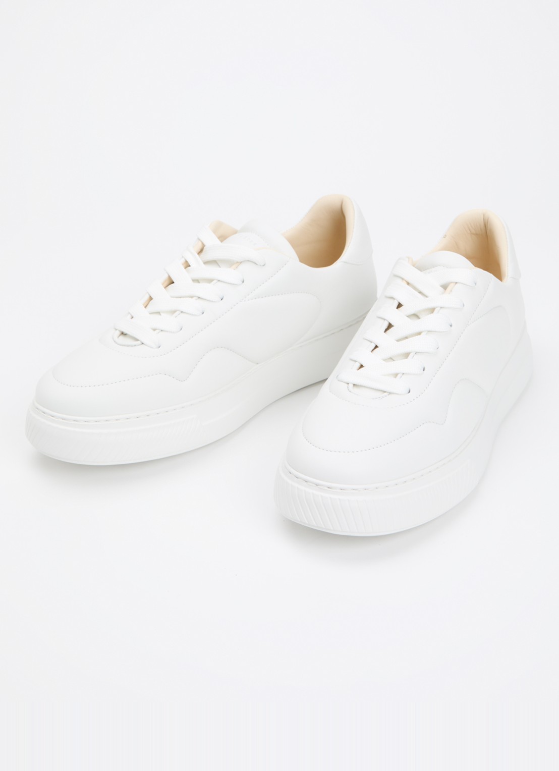 Nubikk Caldera Rush sneaker van kalfsleer met logo - detail 3 wit