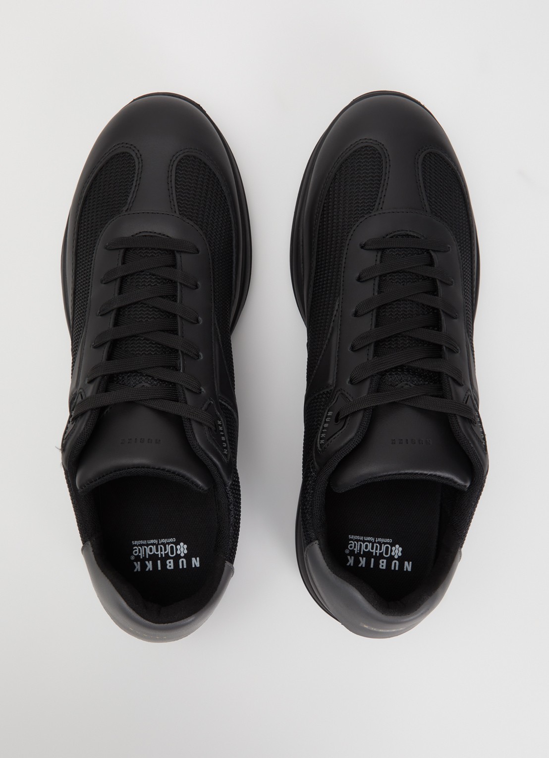 Nubikk Denzel Dane sneaker van mesh met details van leer - detail 3 zwart