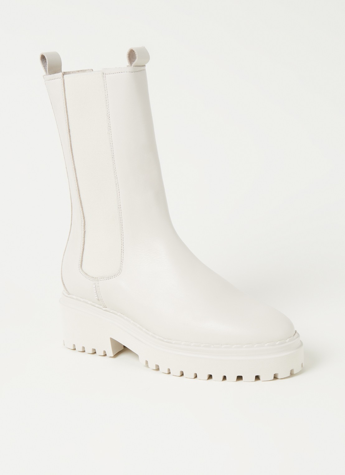 Nubikk Fae Adams chelsea boot van leer - voorkant 2 zand