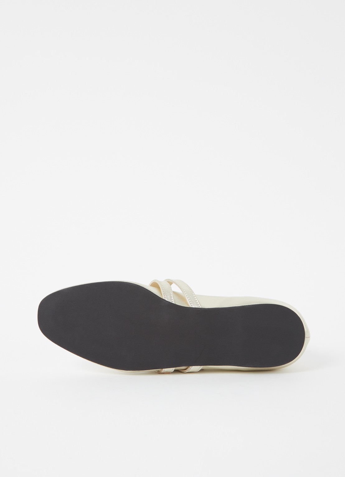 Nubikk Gisele Grace ballerina van leer met metallic finish - detail 6 goud