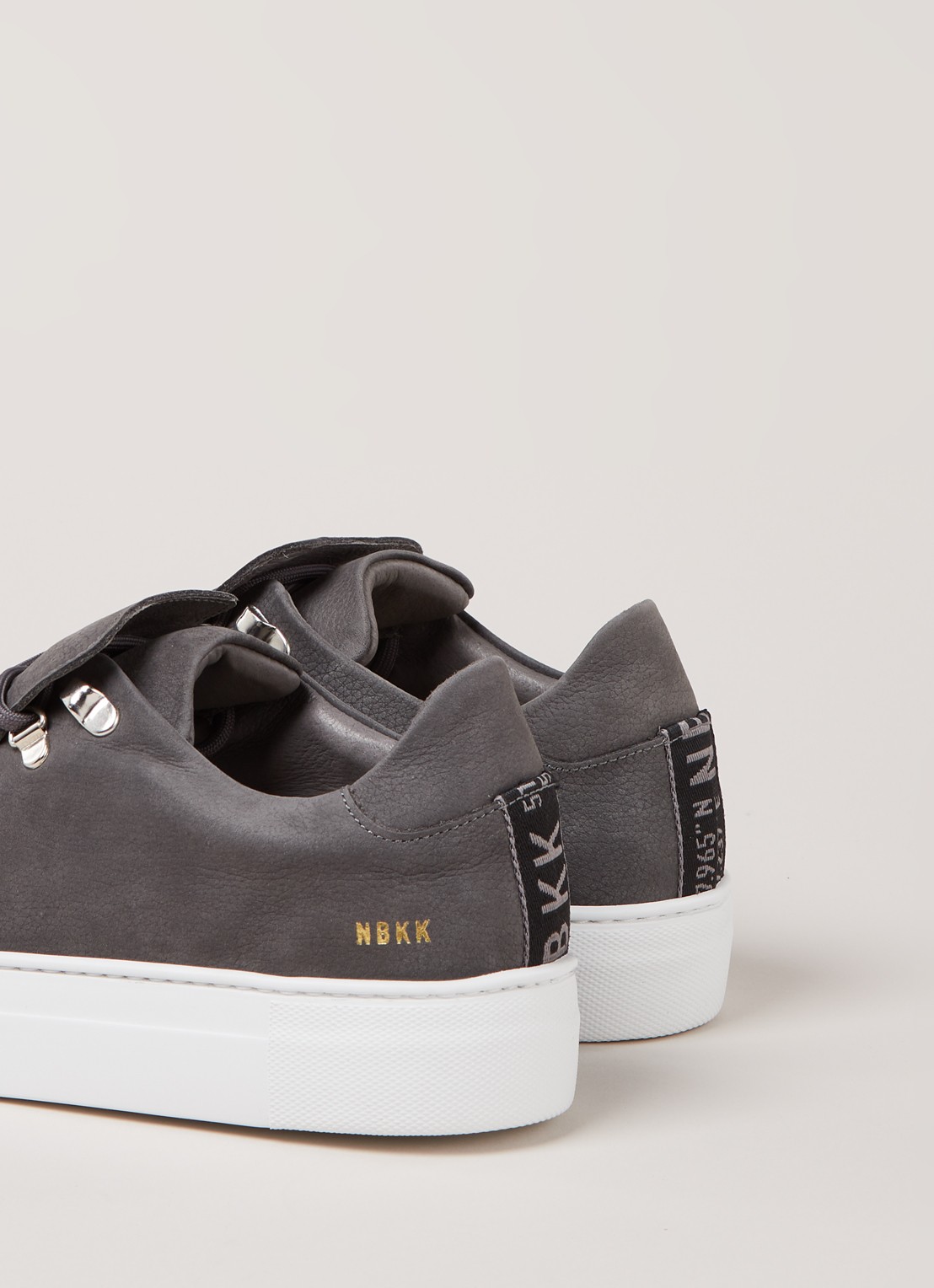 Nubikk Jagger Classic II sneaker van nubuck - detail 5 middengrijs