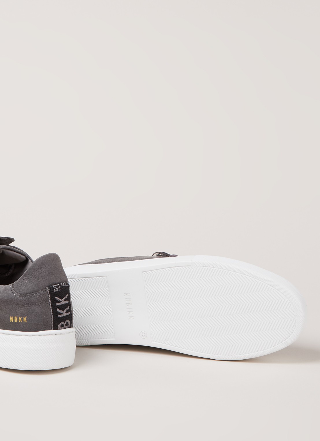 Nubikk Jagger Classic II sneaker van nubuck - detail 6 middengrijs