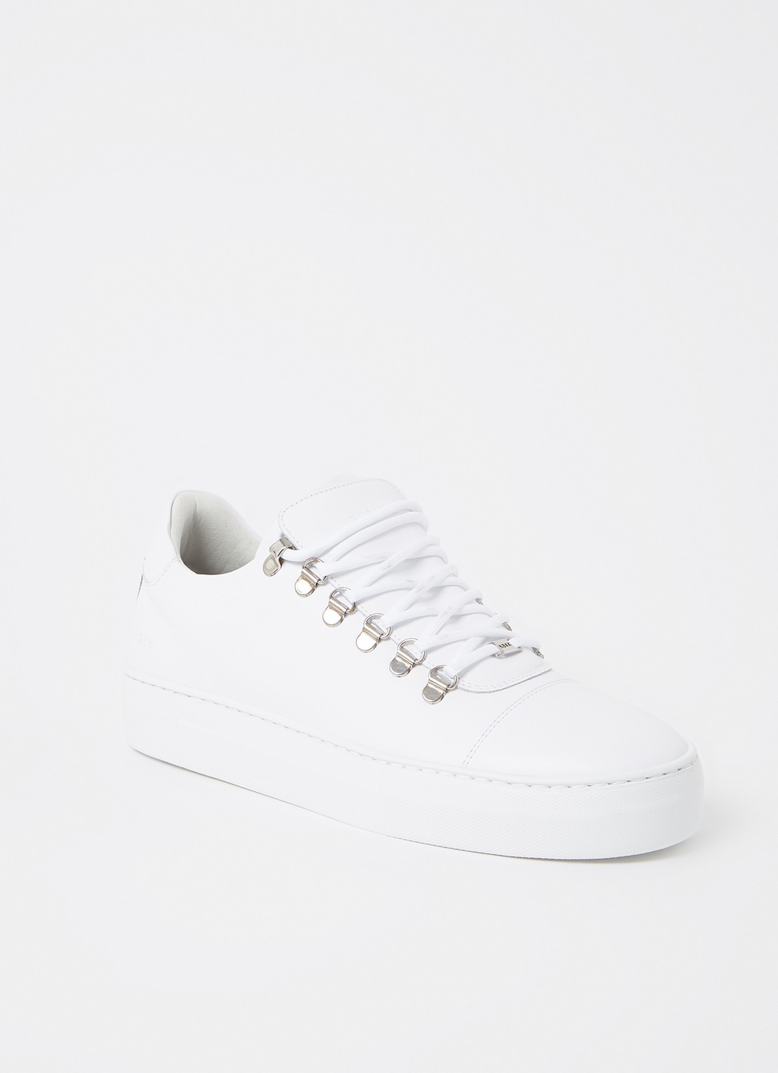 Nubikk Jagger Classic sneaker van kalfsleer - voorkant 2 wit