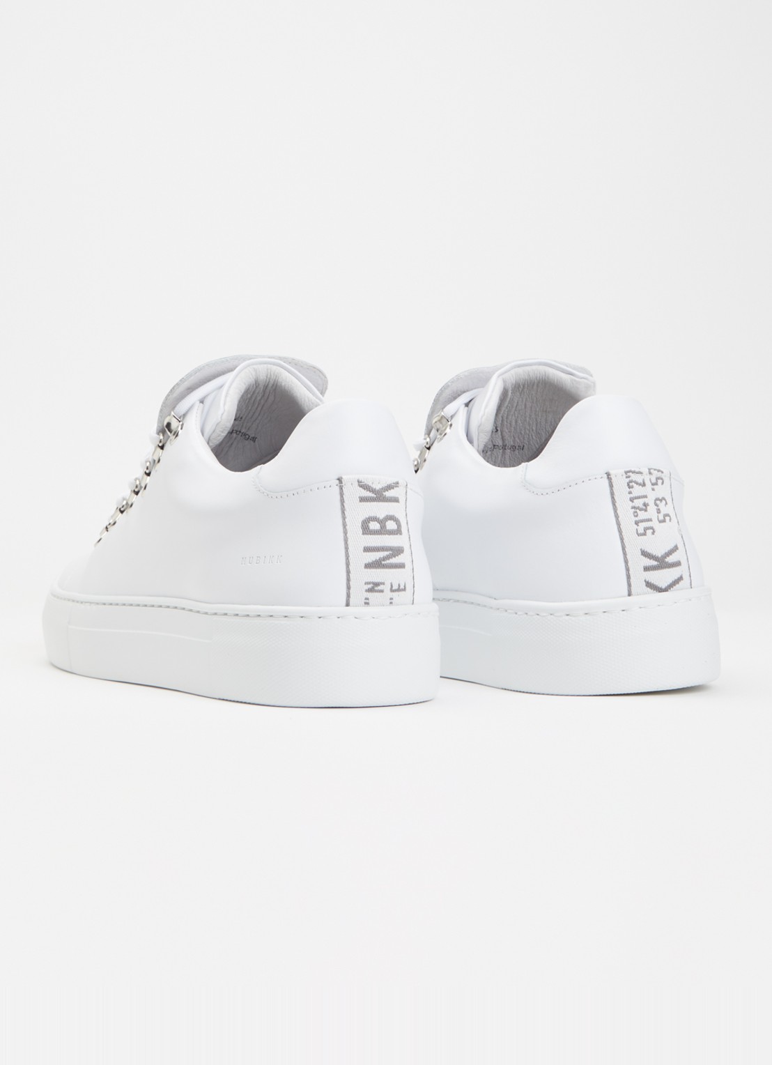 Nubikk Jagger Classic sneaker van kalfsleer - achterkant wit