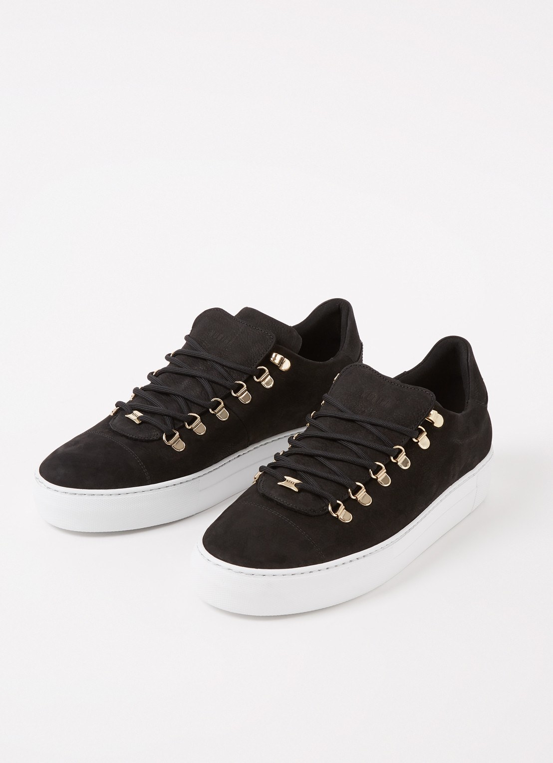 Nubikk Jagger Classic sneaker van nubuck  - detail 4 zwart