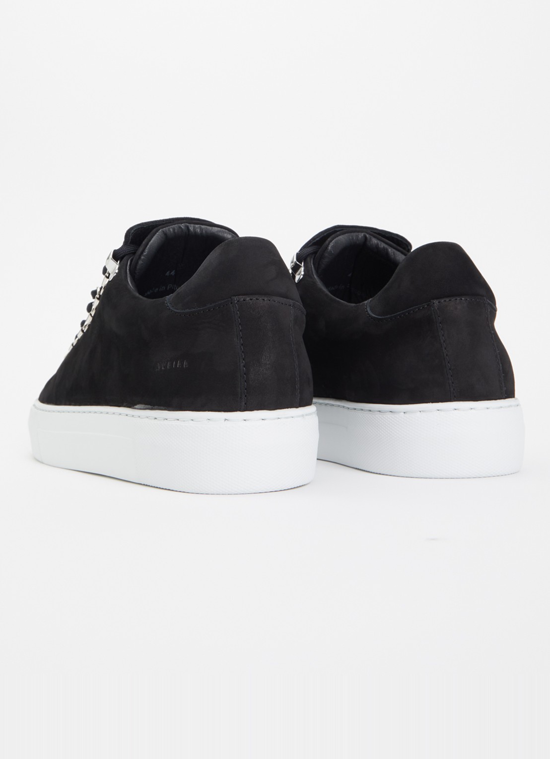 Nubikk Jagger Classic sneaker van nubuck  - achterkant 5 zwart