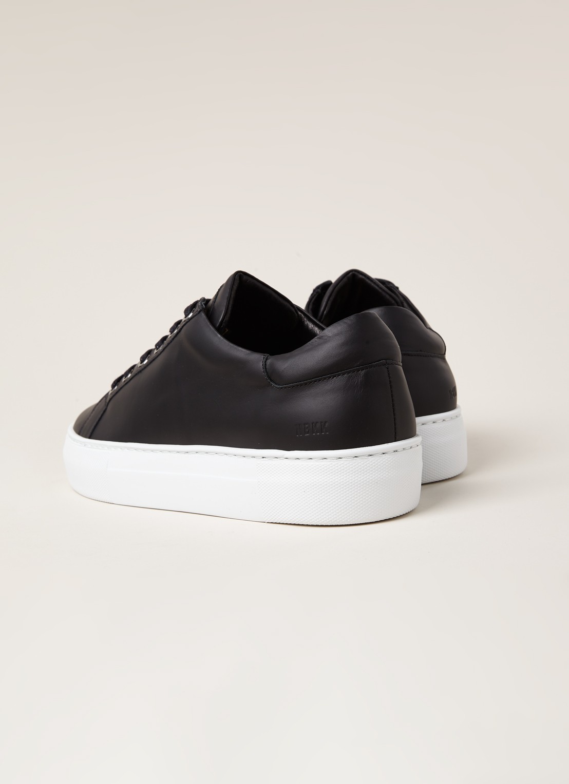 Nubikk Jagger Pure sneaker van leer - detail zwart