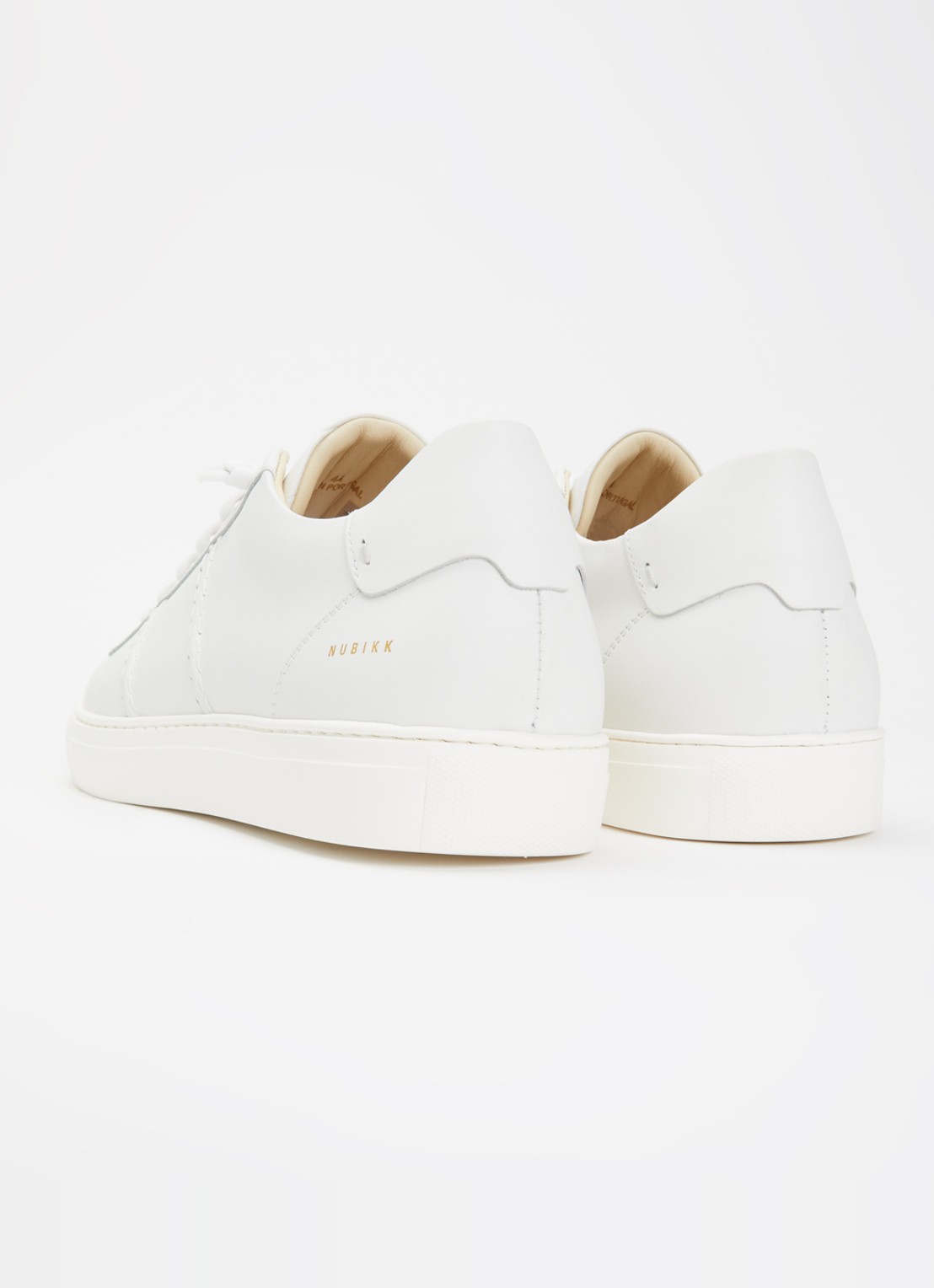 Nubikk Jase Ease sneaker van leer - achterkant 5 gebroken wit