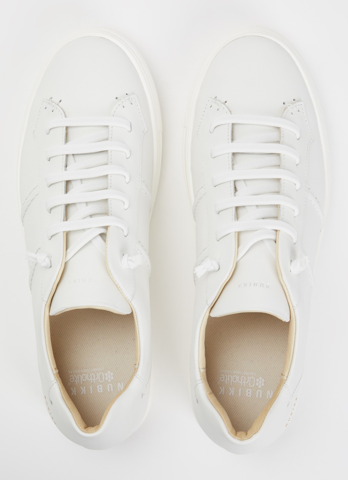 Nubikk Jase Ease sneaker van leer - detail 2 gebroken wit