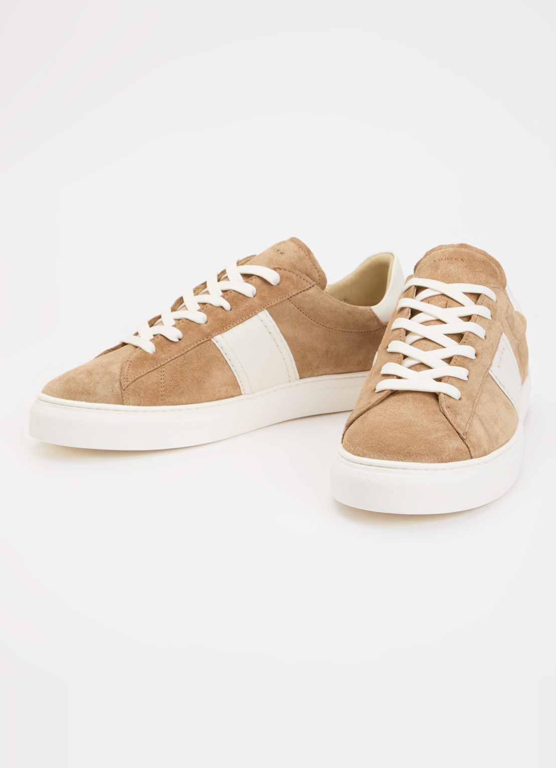 Nubikk Jase Morris sneaker van suède met leren details - detail zand