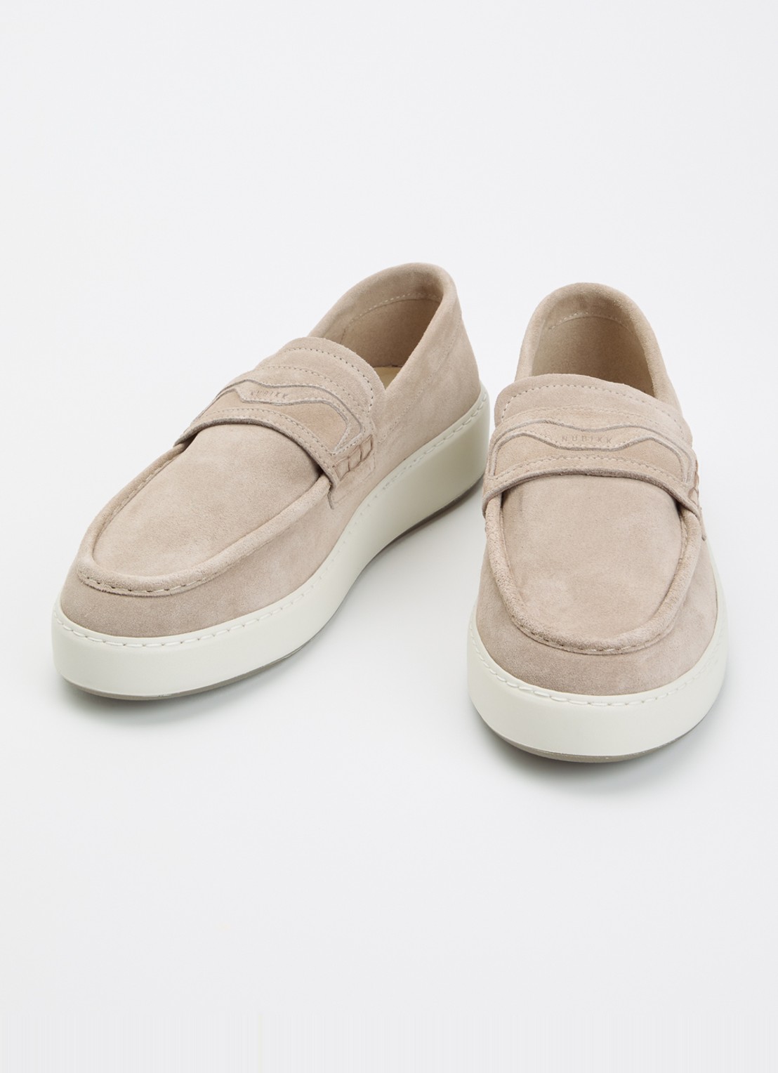 Nubikk Jiro Gatsby loafer van suède - detail 3 beige