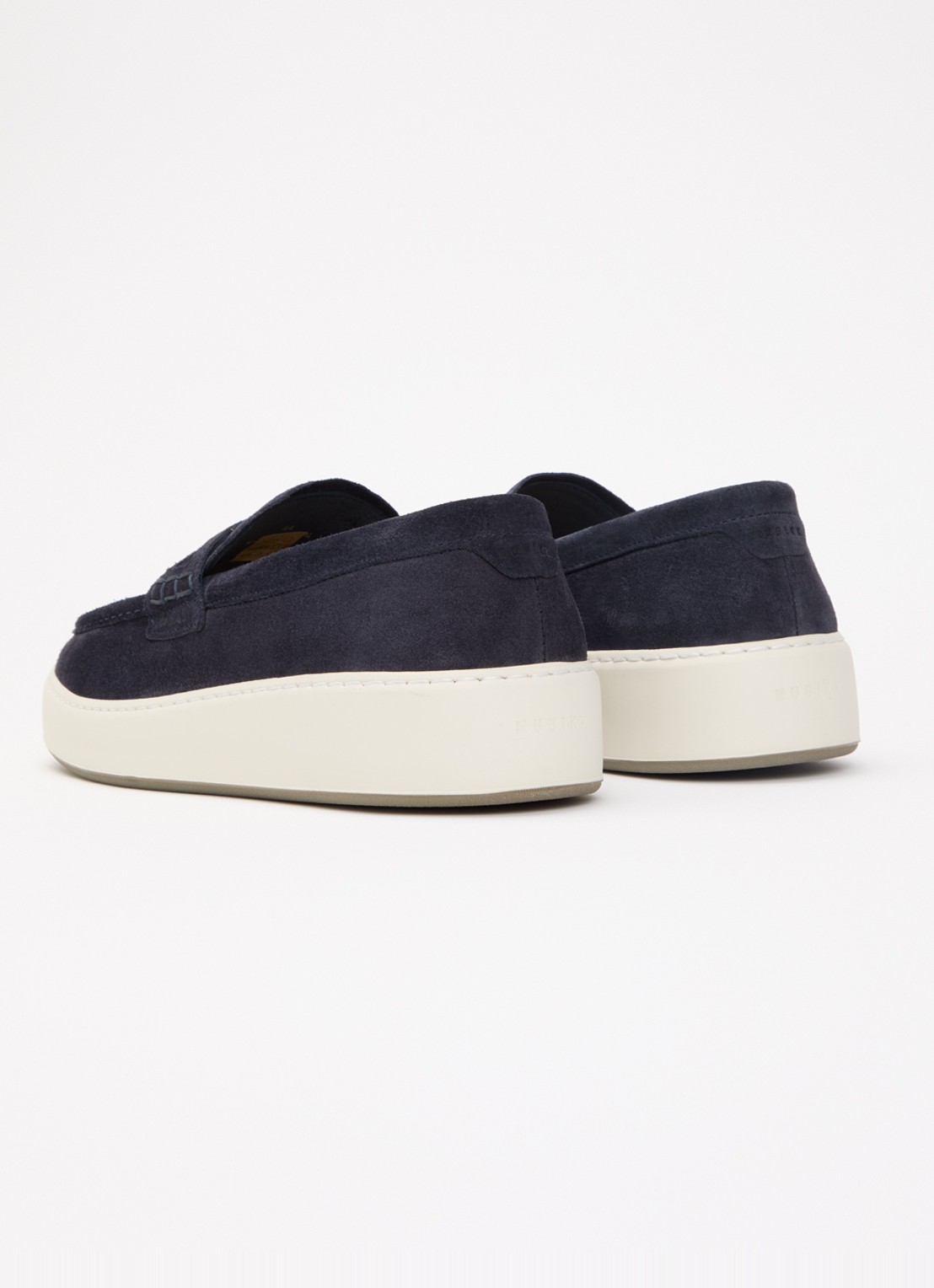 Nubikk Jiro Gatsby loafer van suède - achterkant 2 donkerblauw