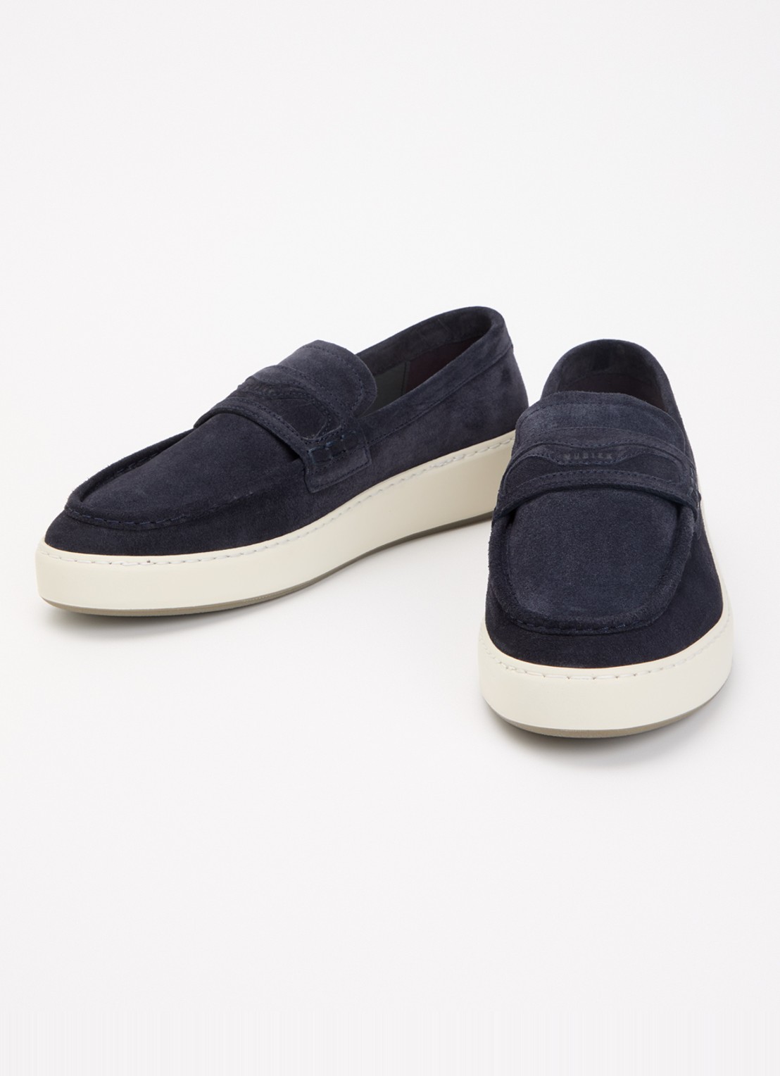 Nubikk Jiro Gatsby loafer van suède - detail 3 donkerblauw