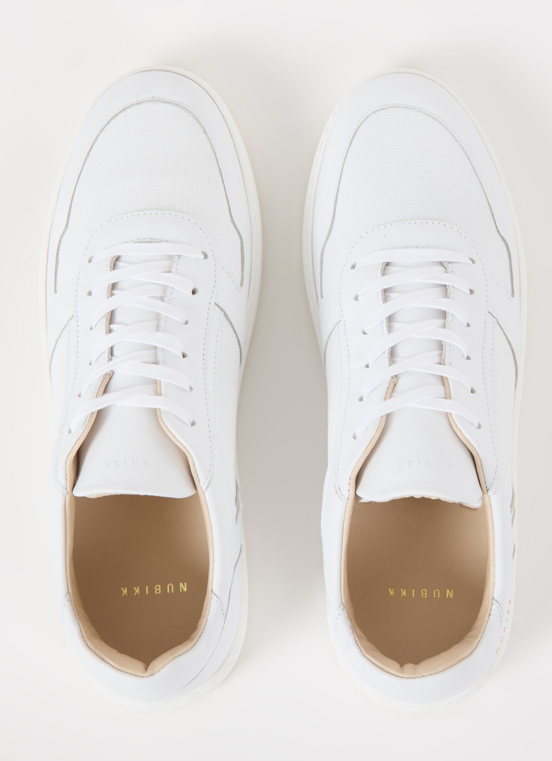 Nubikk Jiro Luca sneaker van leer - detail 2 wit