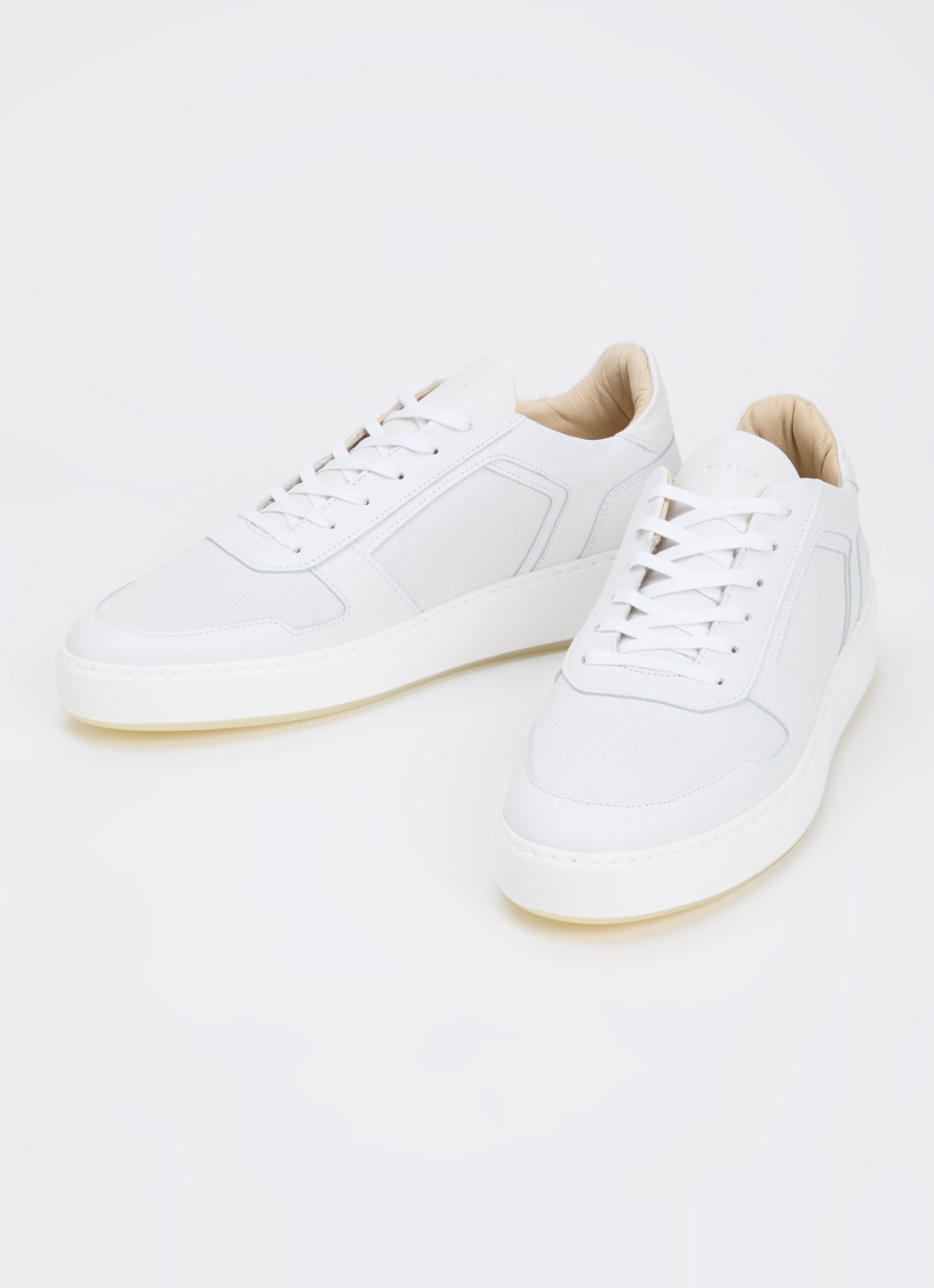 Nubikk Jiro Luca sneaker van leer - detail 4 wit
