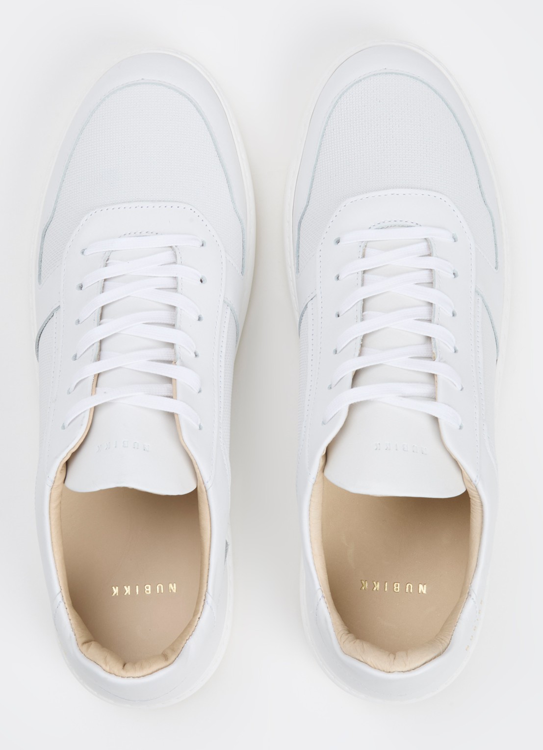 Nubikk Jiro Luca sneaker van leer - detail 5 wit