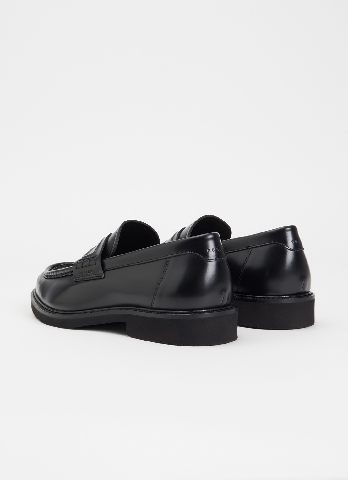 Nubikk Jones Gatsby loafer van leer - achterkant zwart