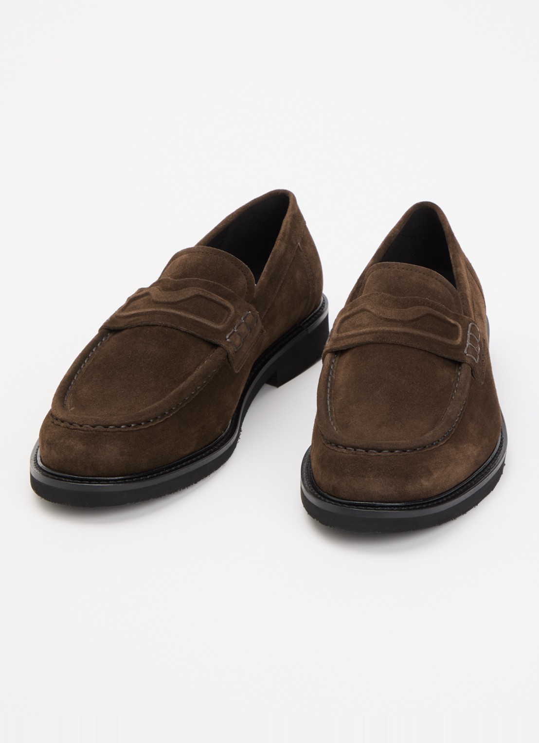 Nubikk Jones Gatsby loafer van suède - detail 3 donkerbruin