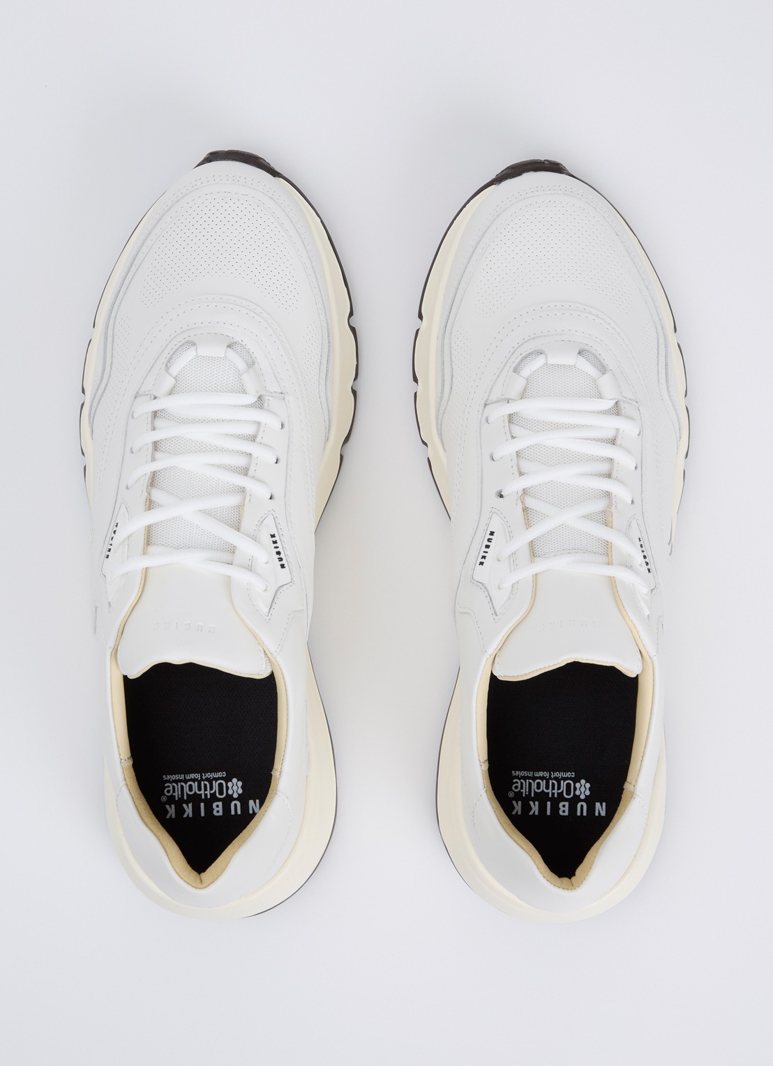 Nubikk Luca Noa sneaker van leer  - detail 3 gebroken wit