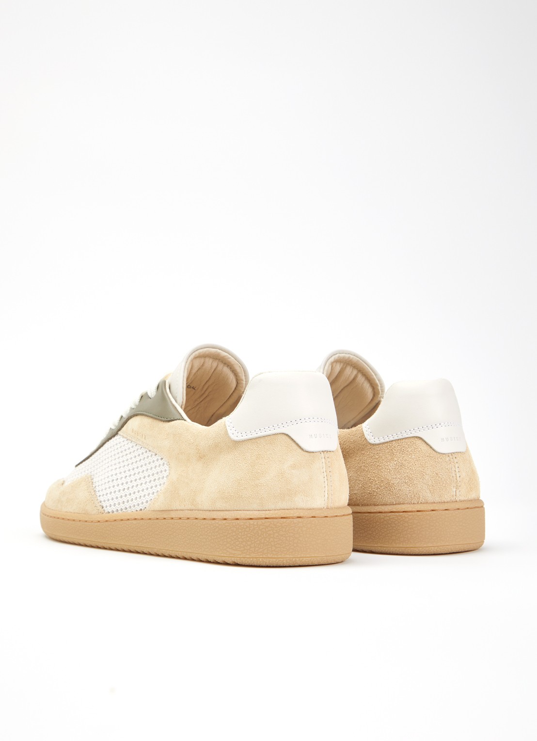 Nubikk Ray Joss sneaker met suède en leren details - achterkant 5 beige