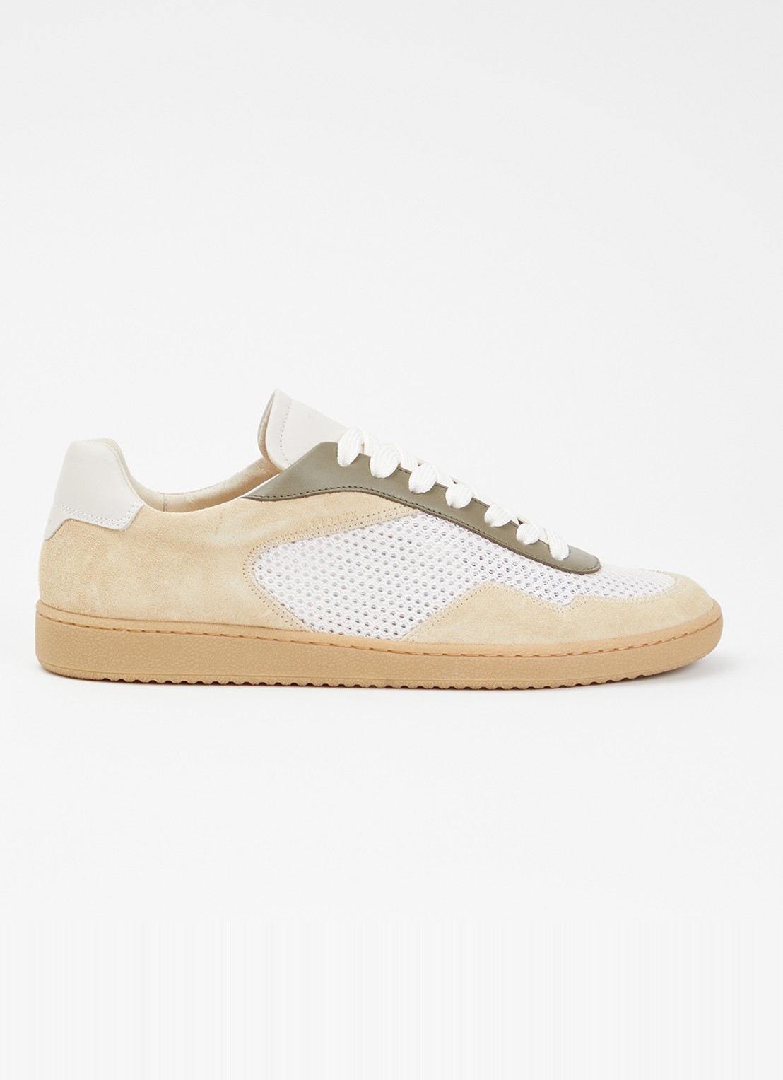 Nubikk Ray Joss sneaker met suède en leren details - voorkant 4 beige