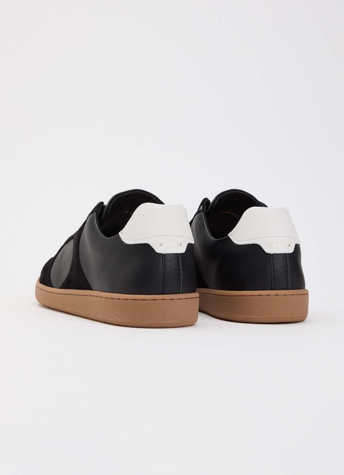 Nubikk Ray Rio sneakers van leer met details van suéde  - achterkant zwart