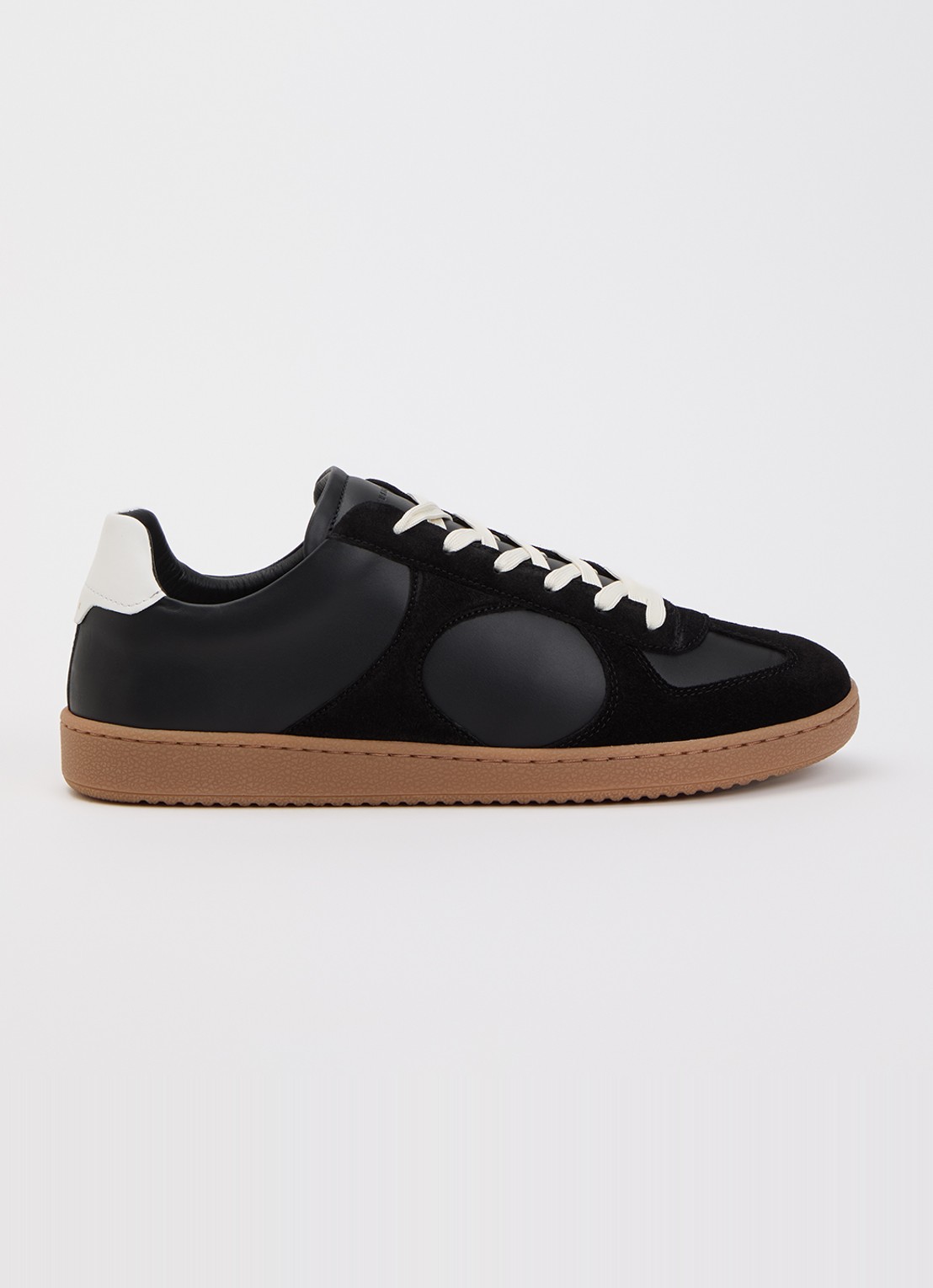 Nubikk Ray Rio sneakers van leer met details van suéde  - voorkant 5 zwart